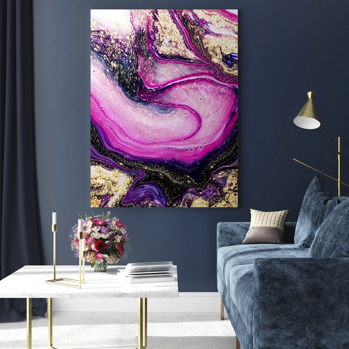 Quadro em vidro - Um momento nos bastidores - 50x70 cm