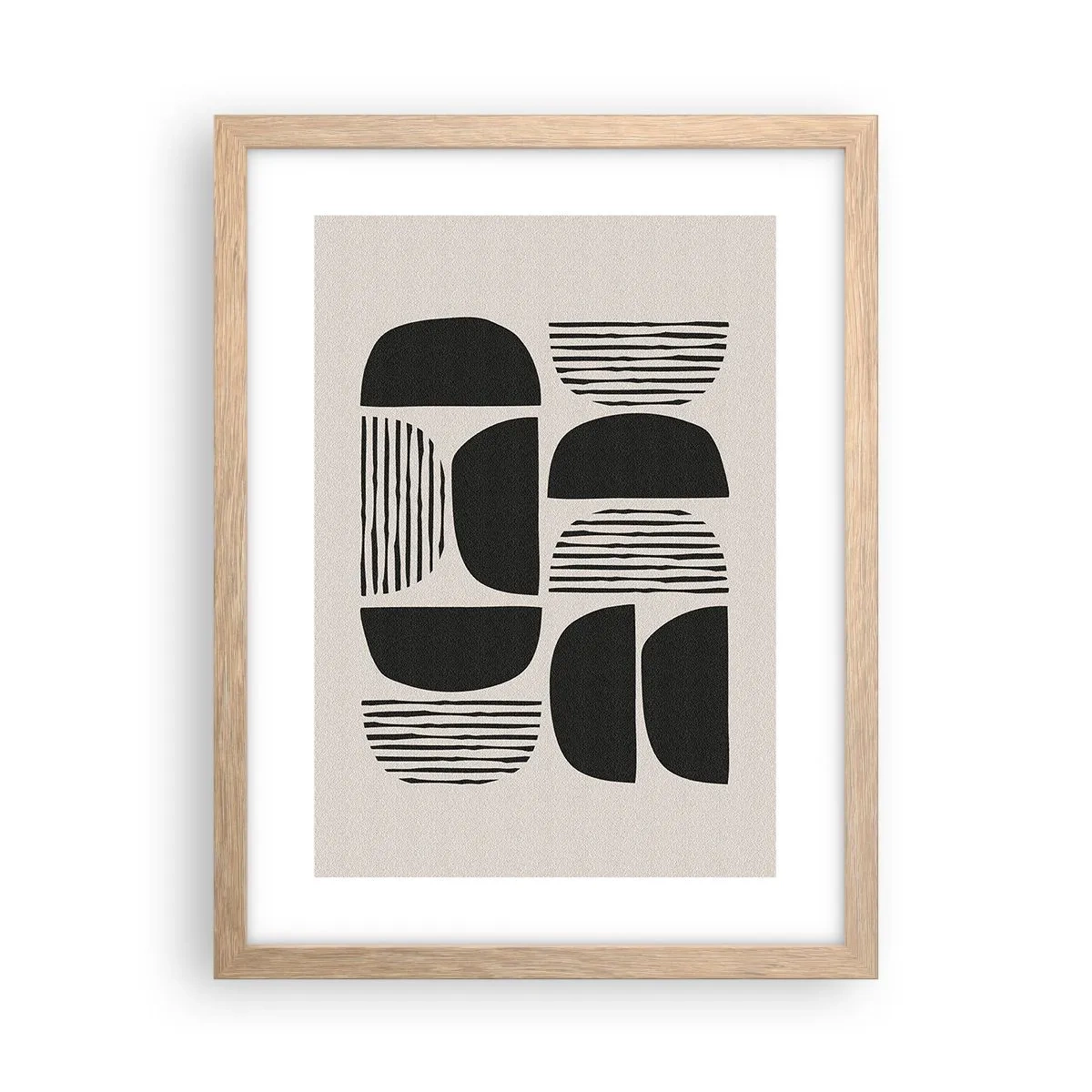 Pôster com moldura de carvalho claro - Ofertas indiferentes - 30x40 cm