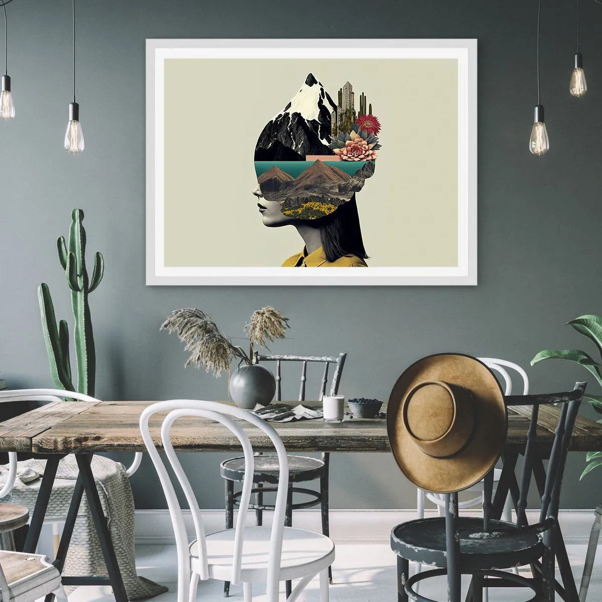 Pôster em moldura branca - Mulher – sempre um mistério - 100x70 cm