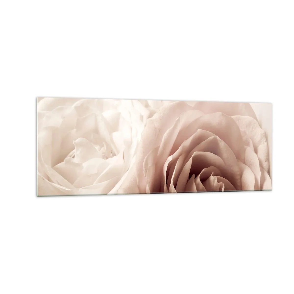 Quadro em vidro - No coração de uma rosa - 140x50 cm