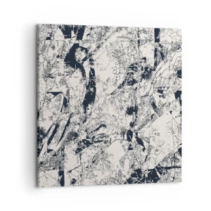 Quadro em tela - Interpenetração de opostos - 60x60 cm