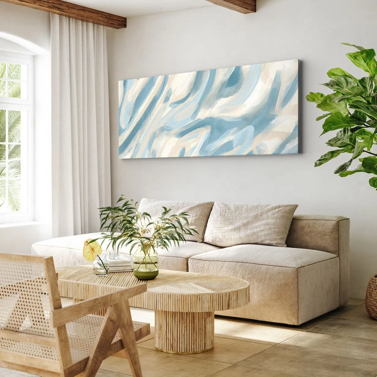 Quadro em tela - Brisas de primavera - 140x50 cm