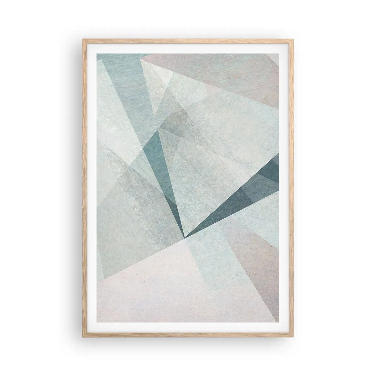 Pôster com moldura de carvalho claro - Calmo, embora dinâmico - 70x100 cm