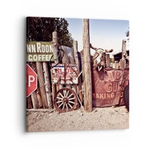 Quadro em tela - E o tempo parou - 30x30 cm