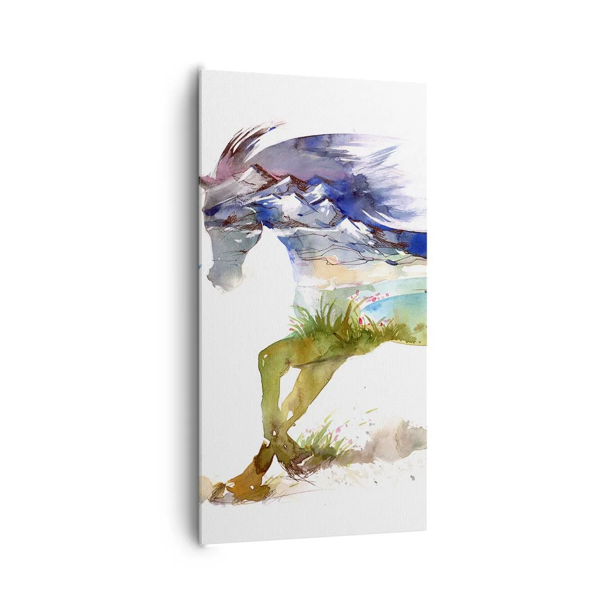 Quadro em tela - Do prado direto para o céu - 65x120 cm