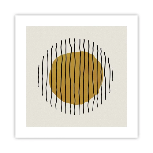 Pôster - Abstração a tremer com o calor - 40x40 cm