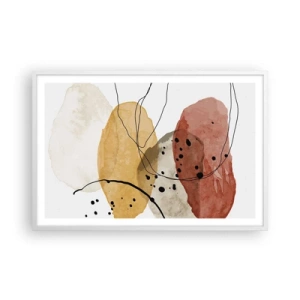 Pôster em moldura branca - Como o ar leve e transparente - 91x61 cm
