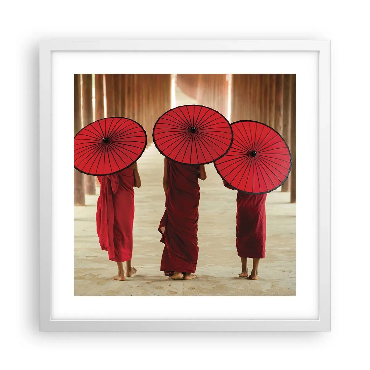 Pôster em moldura branca - A caminho da Terra Pura - 40x40 cm