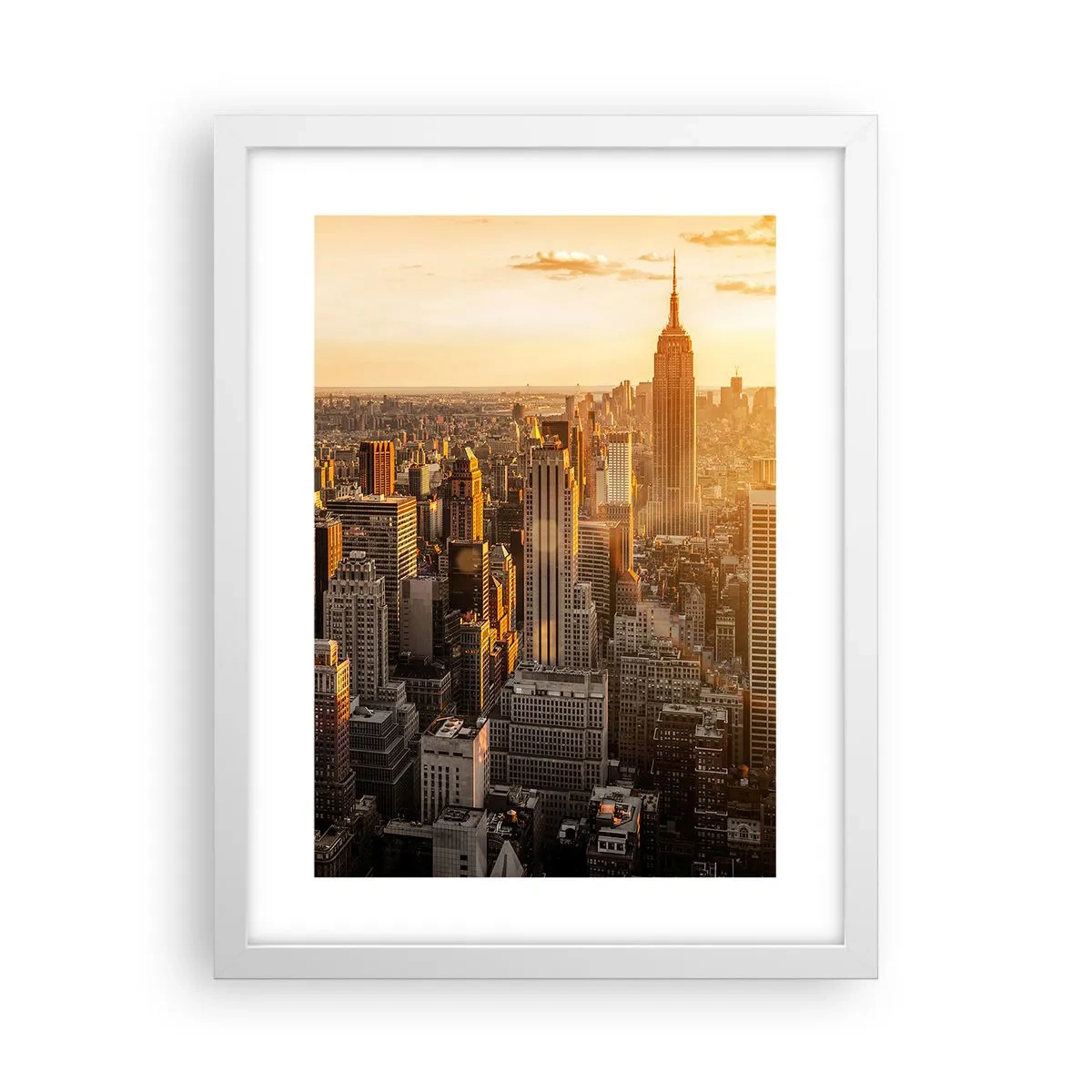 Pôster em moldura branca - Crescer ao sol - 30x40 cm