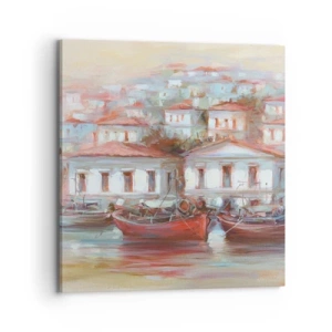 Quadro em tela - Cidade feliz - 70x70 cm