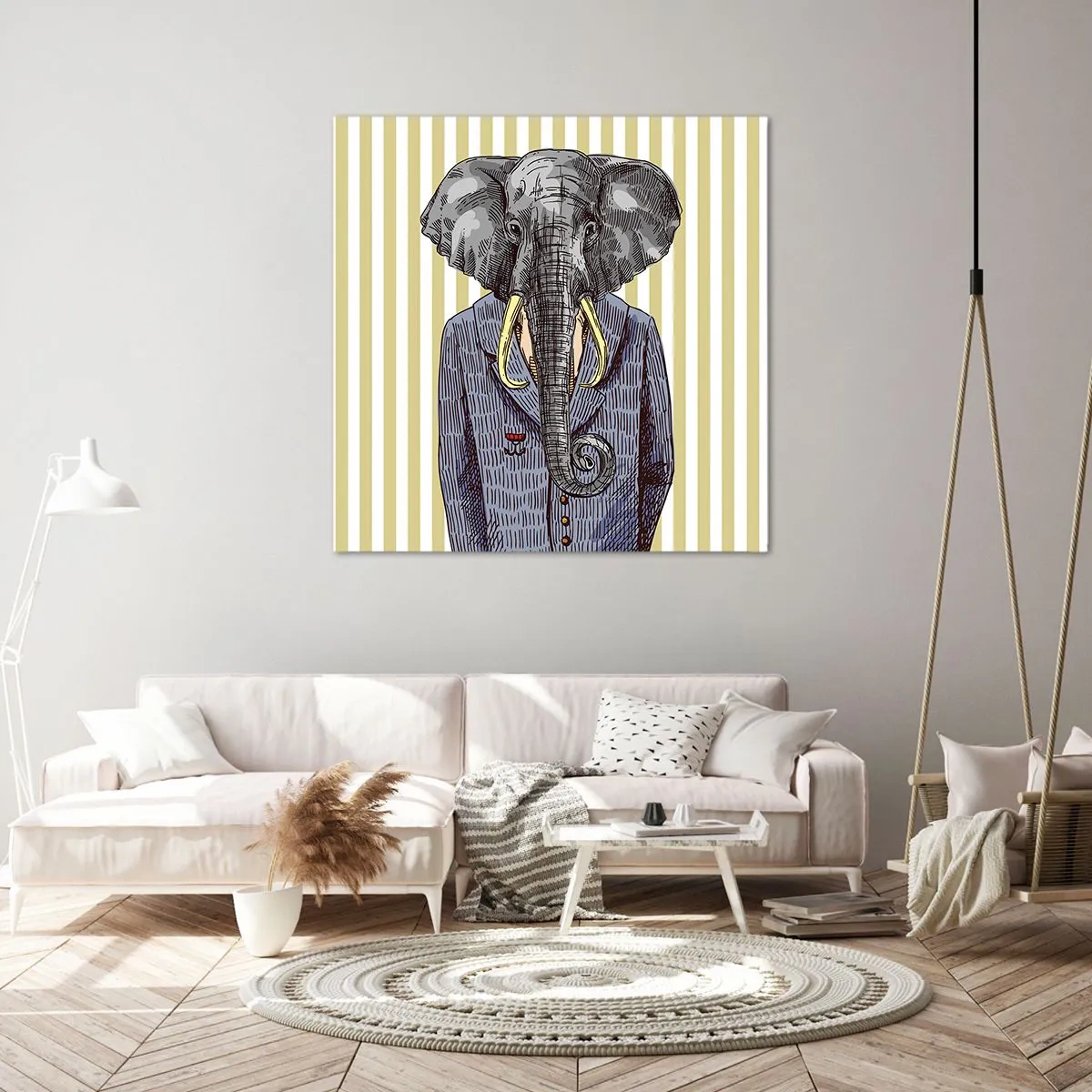 Quadro em tela - Elegante por natureza - 30x30 cm