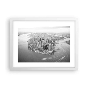 Pôster em moldura branca - Como não amar? - 40x30 cm