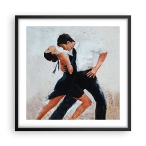 Pôster com moldura preta - O tango dos meus sonhos  - 50x50 cm