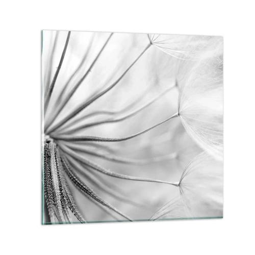 Quadro em vidro - Dentes de leão, pipas - 30x30 cm