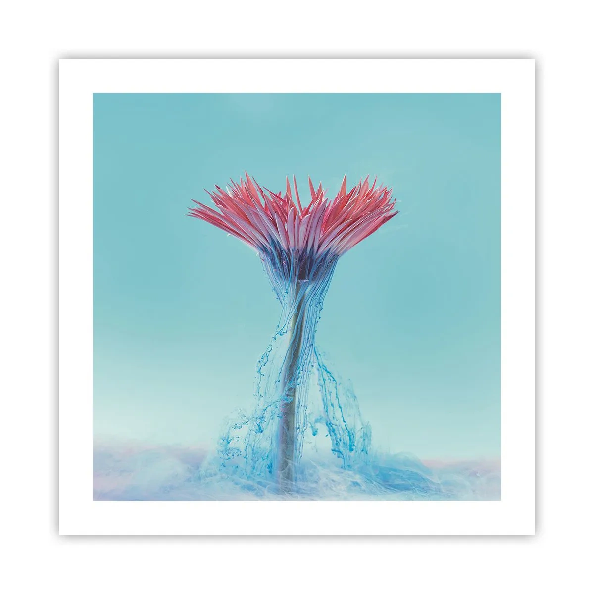 Pôster - Num abraço revigorante - 50x50 cm