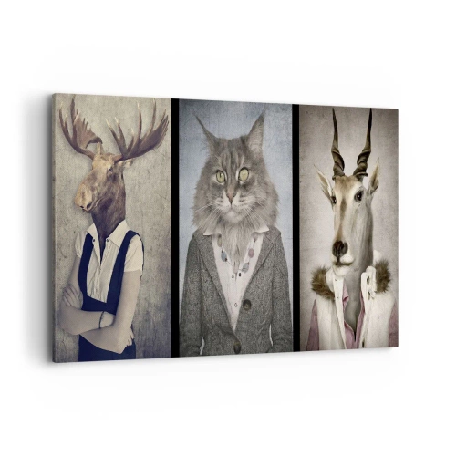 Quadro em tela - A pele animal está de volta à moda - 120x80 cm