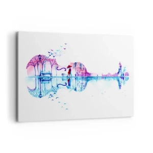 Quadro em tela - Trago-vos cânticos de chuva - 120x80 cm