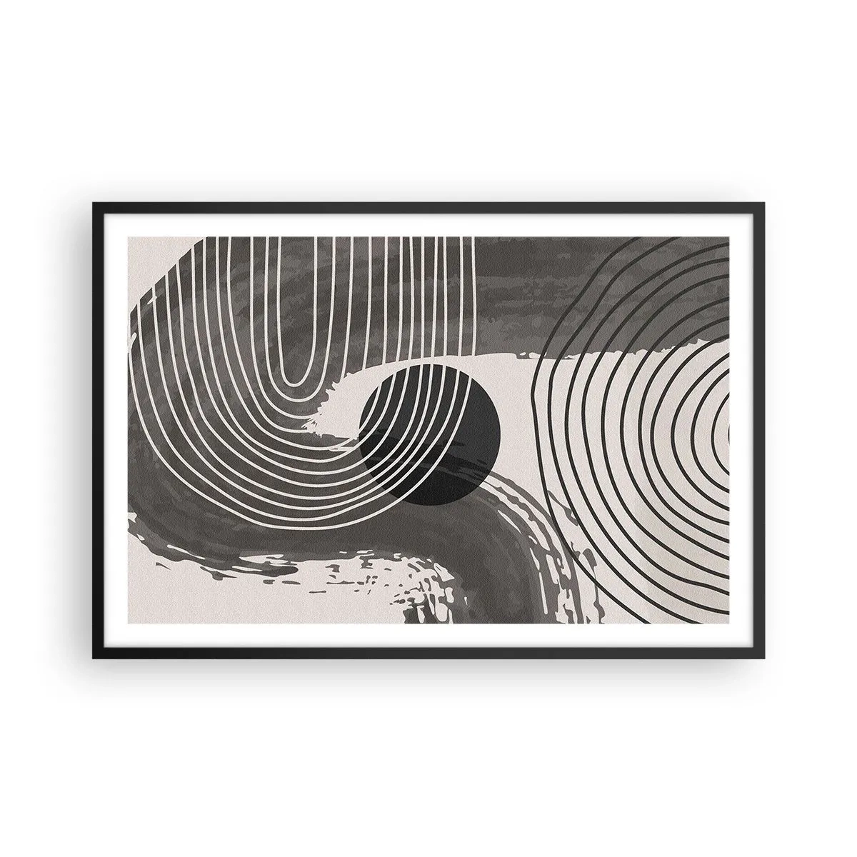 Pôster com moldura preta - O oval vence - 91x61 cm