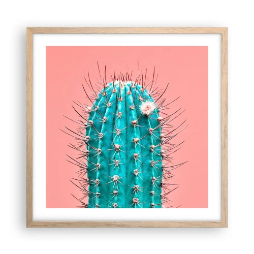 Pôster com moldura de carvalho claro - Apenas olhe - 50x50 cm