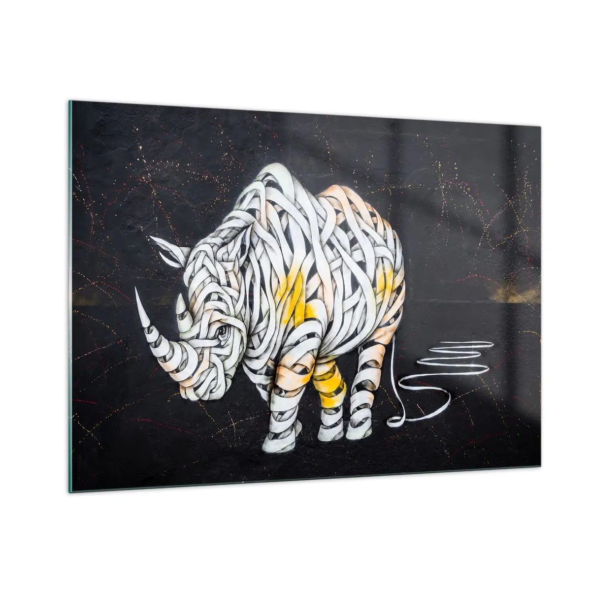 Quadro em vidro - Dizer que é casca grossa é um mito - 100x70 cm