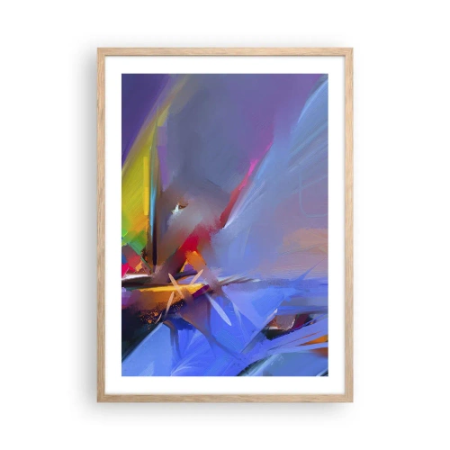 Pôster com moldura de carvalho claro - Como as asas de um pássaro - 50x70 cm