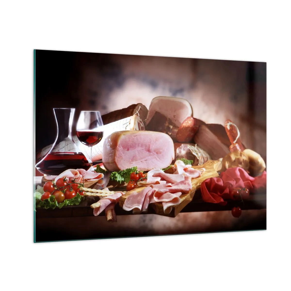 Quadro em vidro - Um sonho culinário com uma jarra - 100x70 cm