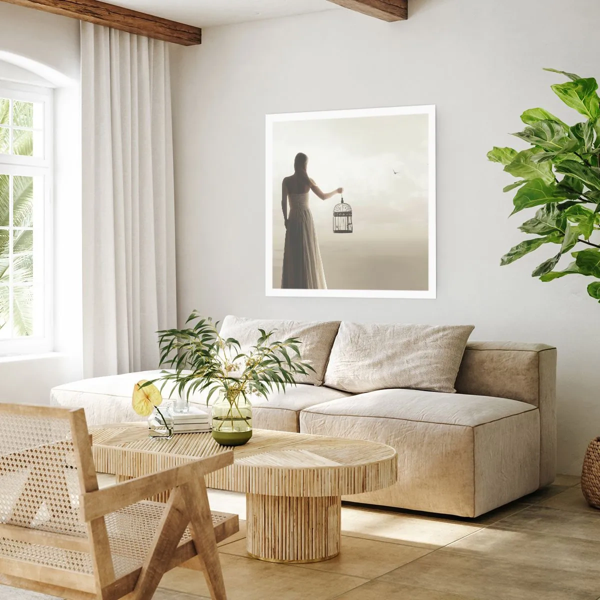 Pôster - Seja livre - 60x60 cm