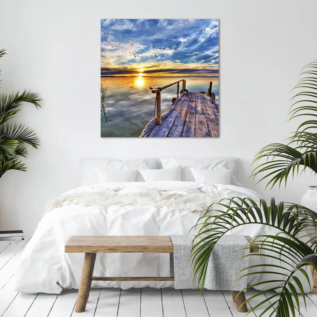 Quadro em tela - O vento descansa - 30x30 cm
