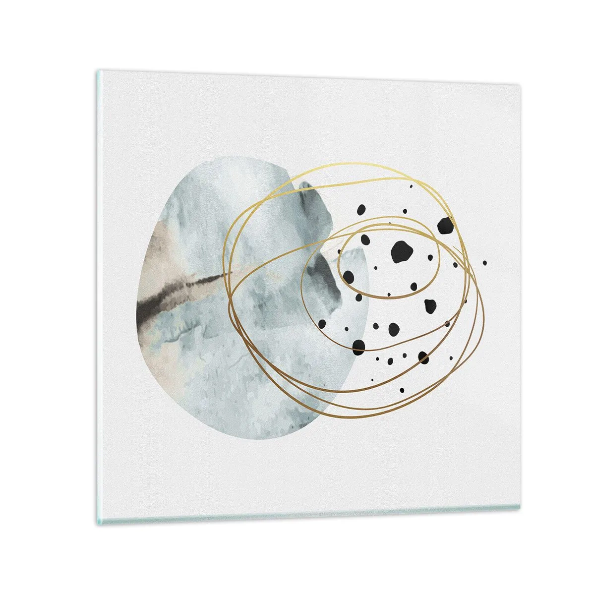 Quadro em vidro - No abraço ao espaço - 60x60 cm