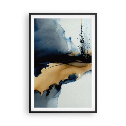 Pôster com moldura preta - Atrás da cortina - 61x91 cm