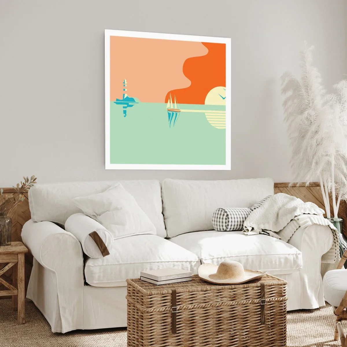 Pôster - Uma paisagem marítima perfeita - 60x60 cm