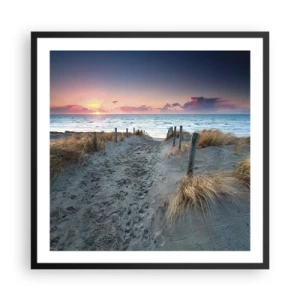 Pôster com moldura preta - Derramou um arco-íris de esplendor radiante.... - 60x60 cm