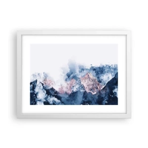 Pôster em moldura branca - Estes são os verdadeiros picos! - 40x30 cm