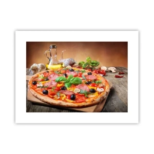 Pôster - Com um sabor verdadeiramente italiano - 40x30 cm