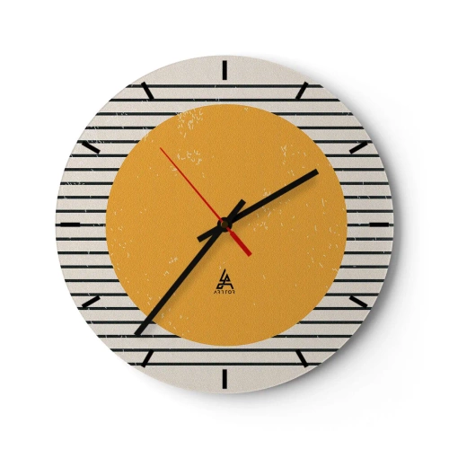 Relógio de parede - Relógio em vidro - O poder da simplicidade - 40x40 cm