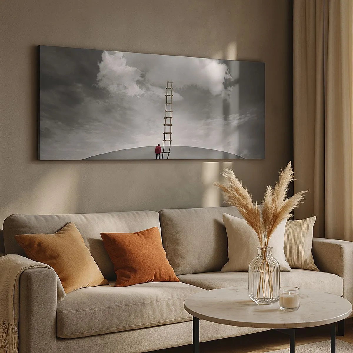 Quadro em tela - Tudo é possível - 100x40 cm