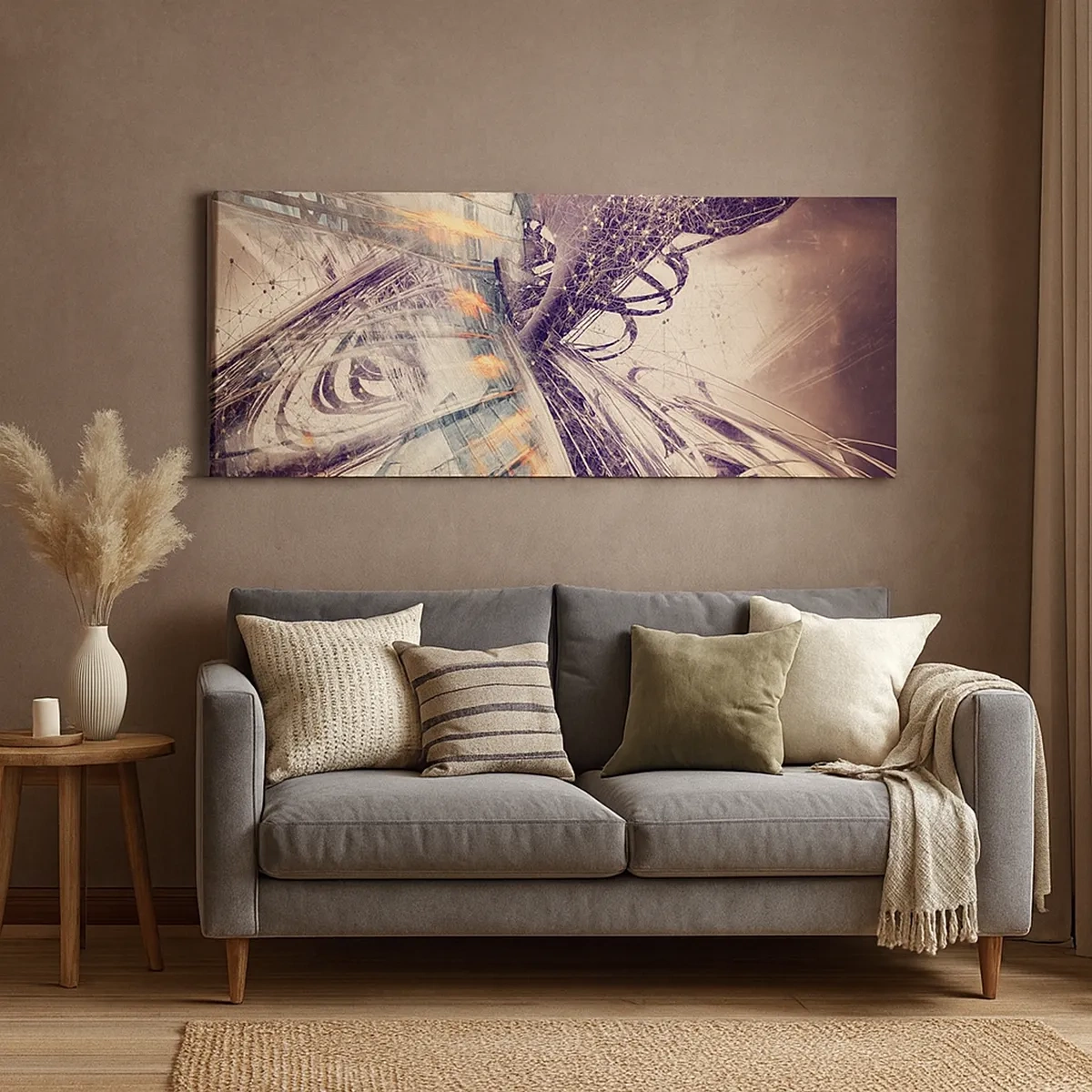 Quadro em tela - Com muita pressa - 30x30 cm