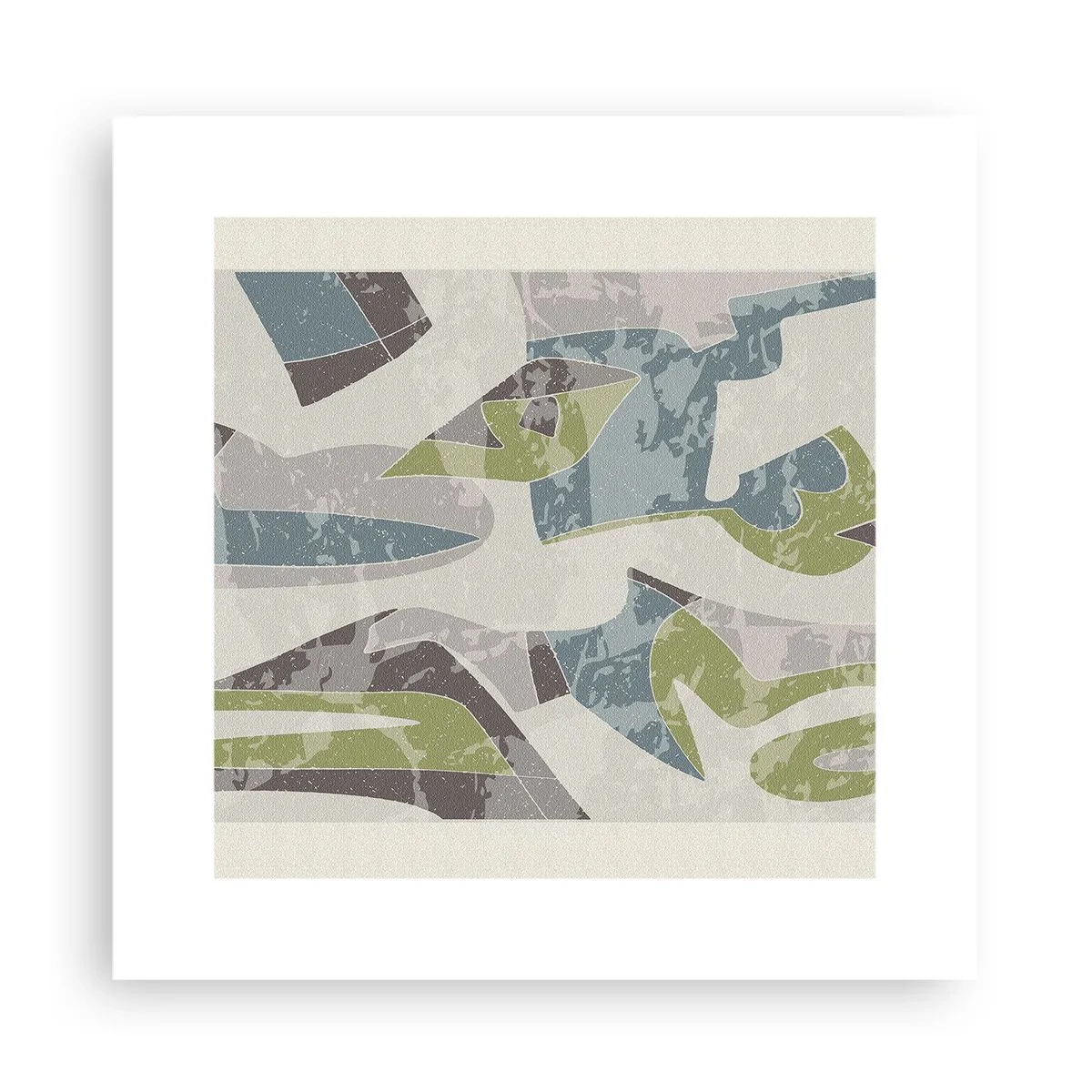 Pôster - Composição atrás do vidro - 30x30 cm