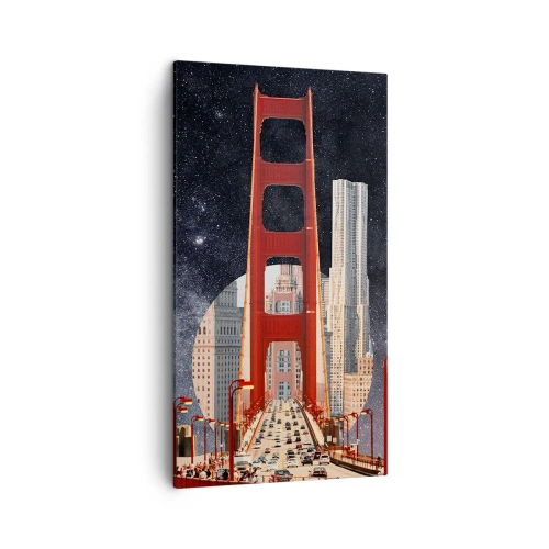 Quadro em tela - Sempre no centro - 45x80 cm