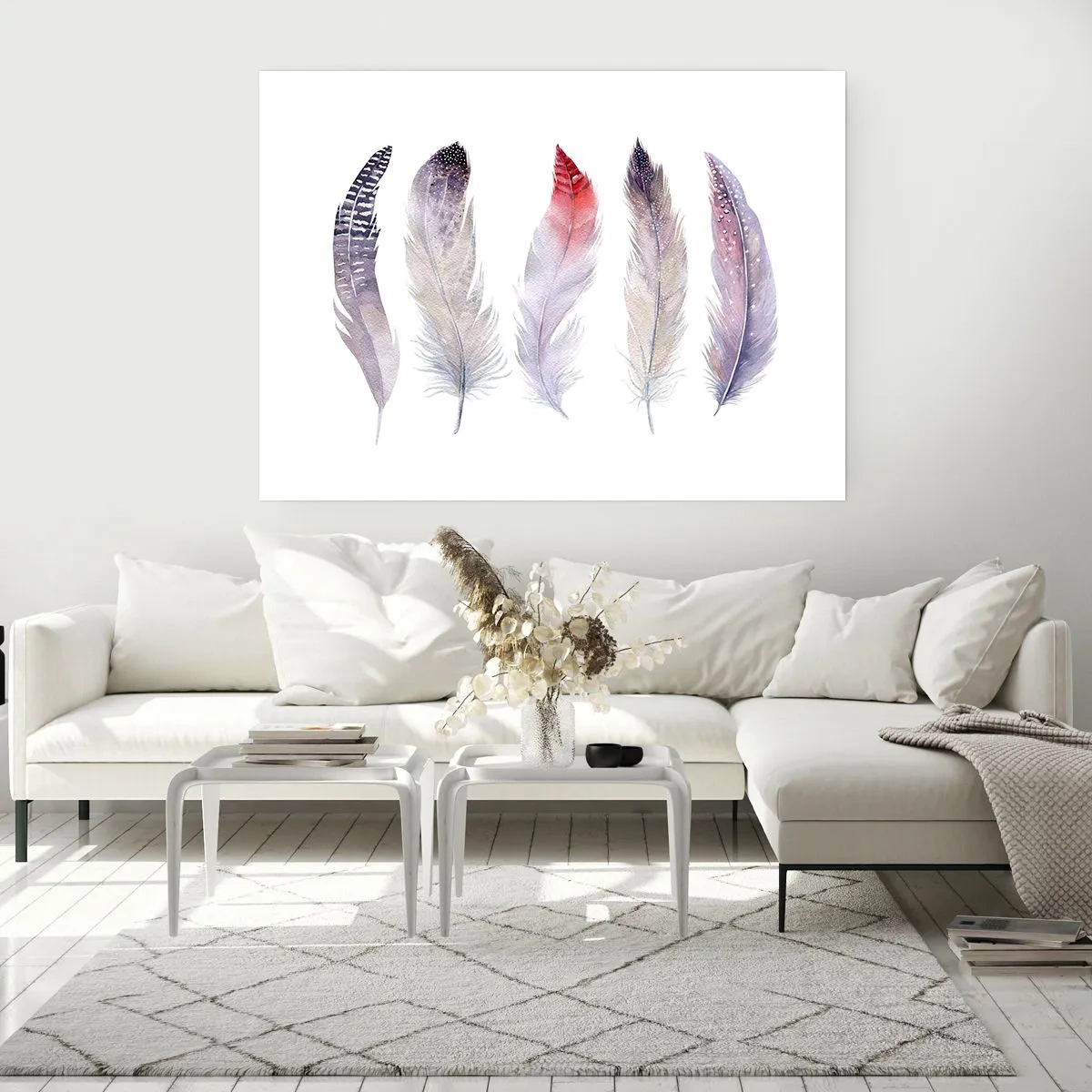 Pôster - Delicadas como uma névoa multicolorida - 70x50 cm