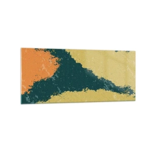 Quadro em vidro - Abstração – movimento lento - 120x50 cm