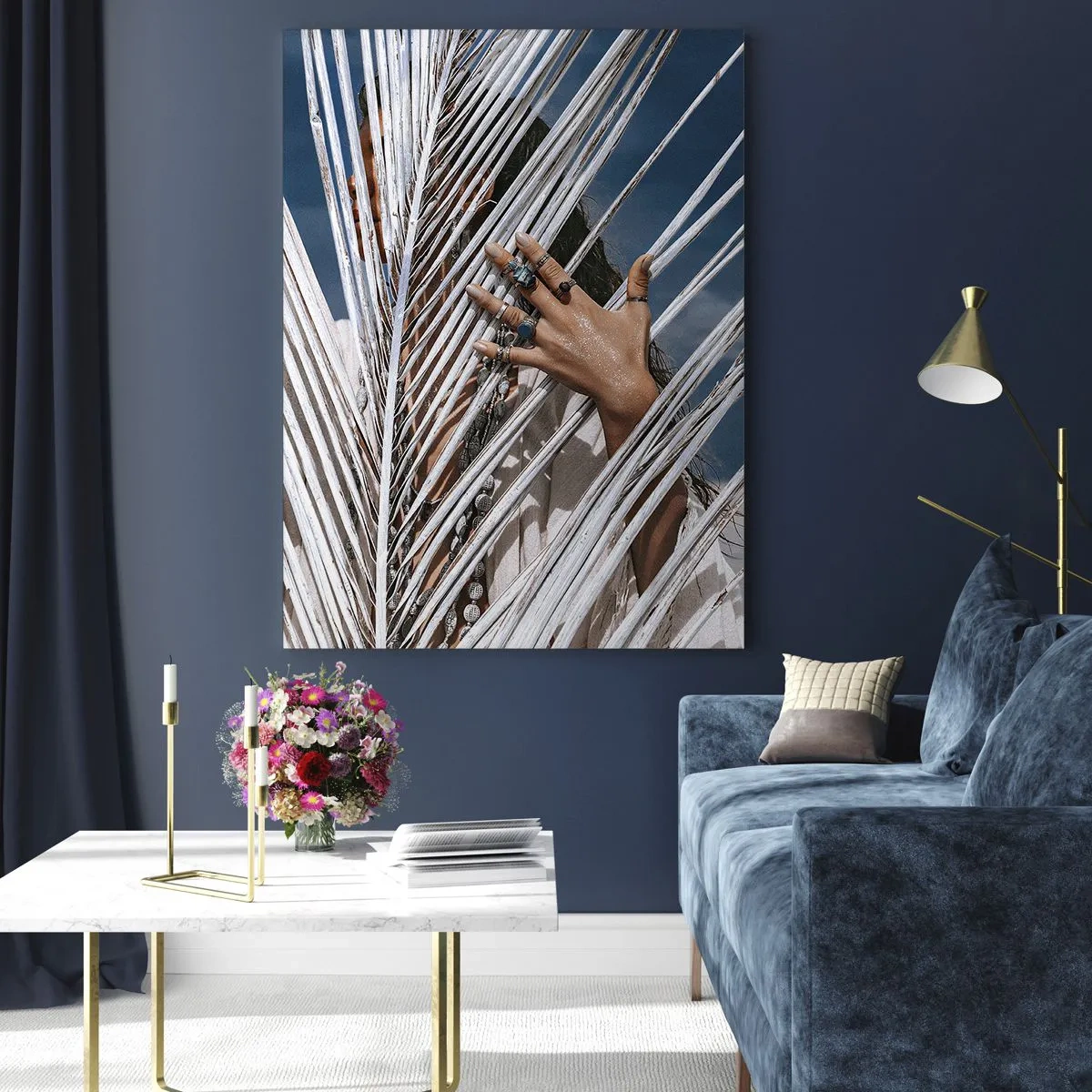 Quadro em vidro - A xamã - 50x70 cm