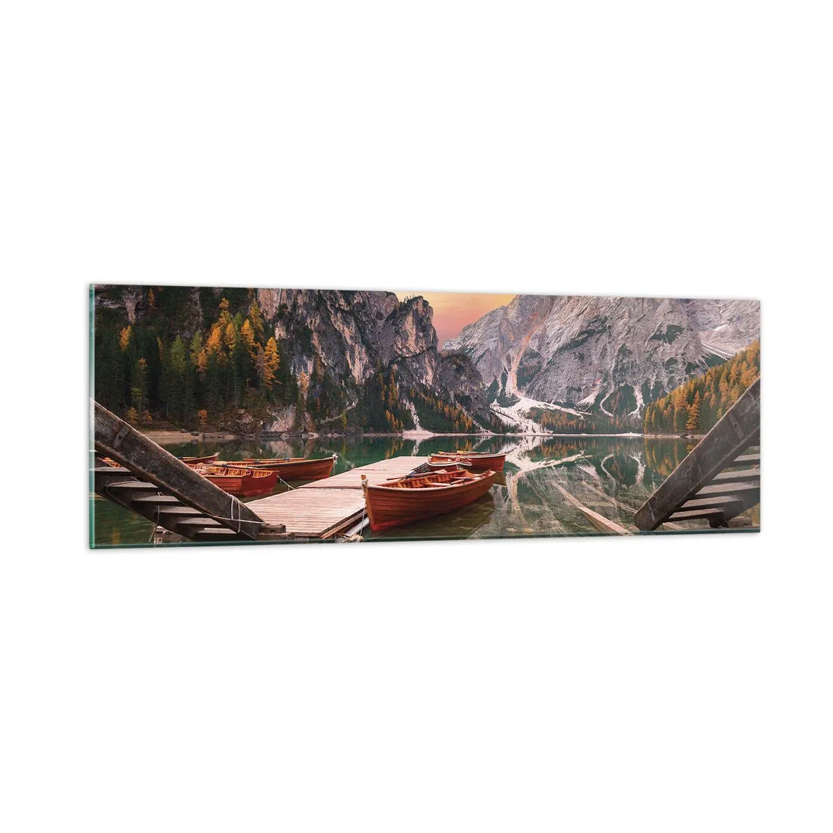 Quadro em vidro - A promessa do dia - 90x30 cm