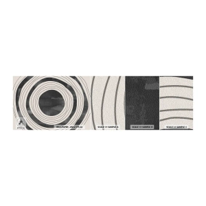 Amostra de papel de parede autocolante Deluxe Sticker - Direito ao ponto - Rodas, Minimalismo, Idoso - 100x30 cm