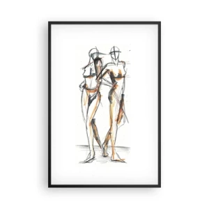 Pôster com moldura preta - Um estudo do encanto - 61x91 cm