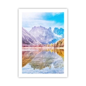Pôster - E nas montanhas é outono - 50x70 cm
