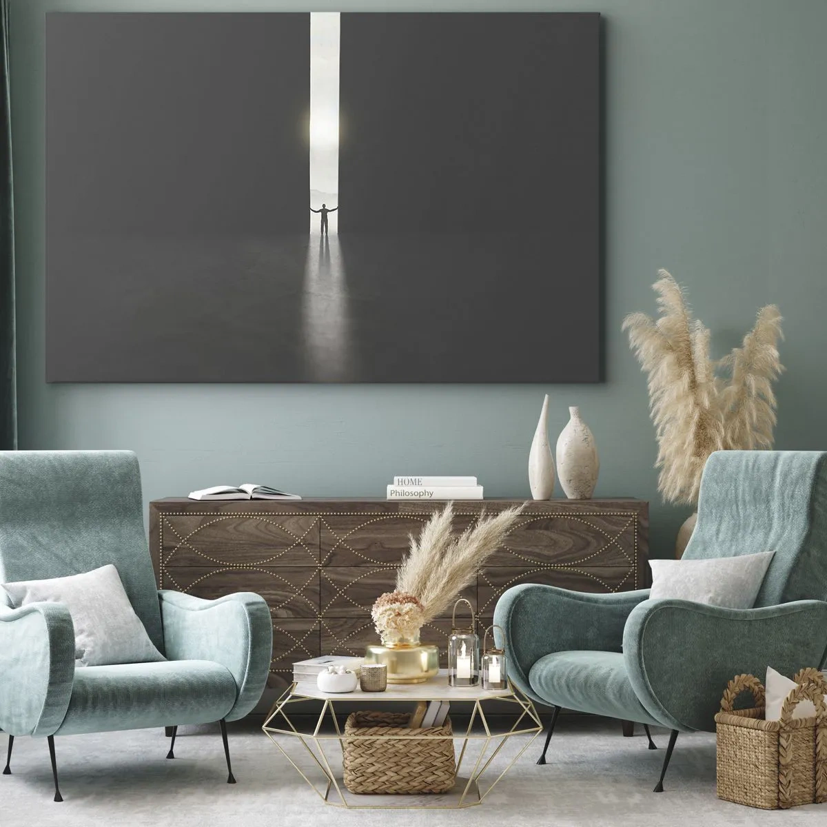 Quadro em tela - Um passo para um futuro brilhante - 120x80 cm