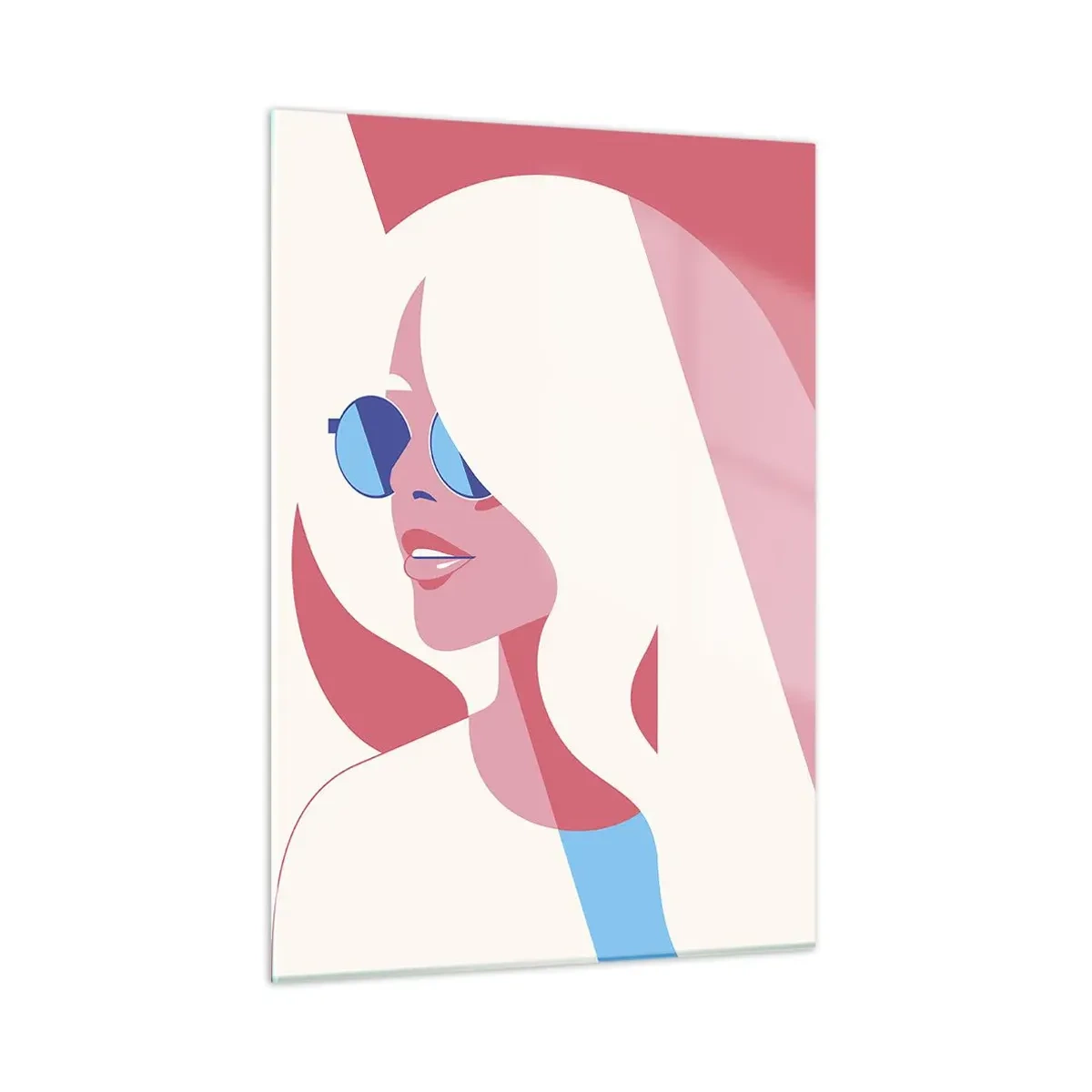Quadro em vidro - Era uma loira... - 50x70 cm