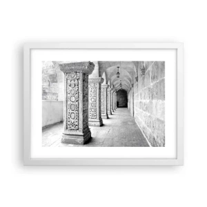 Pôster em moldura branca - E para onde...? - 40x30 cm