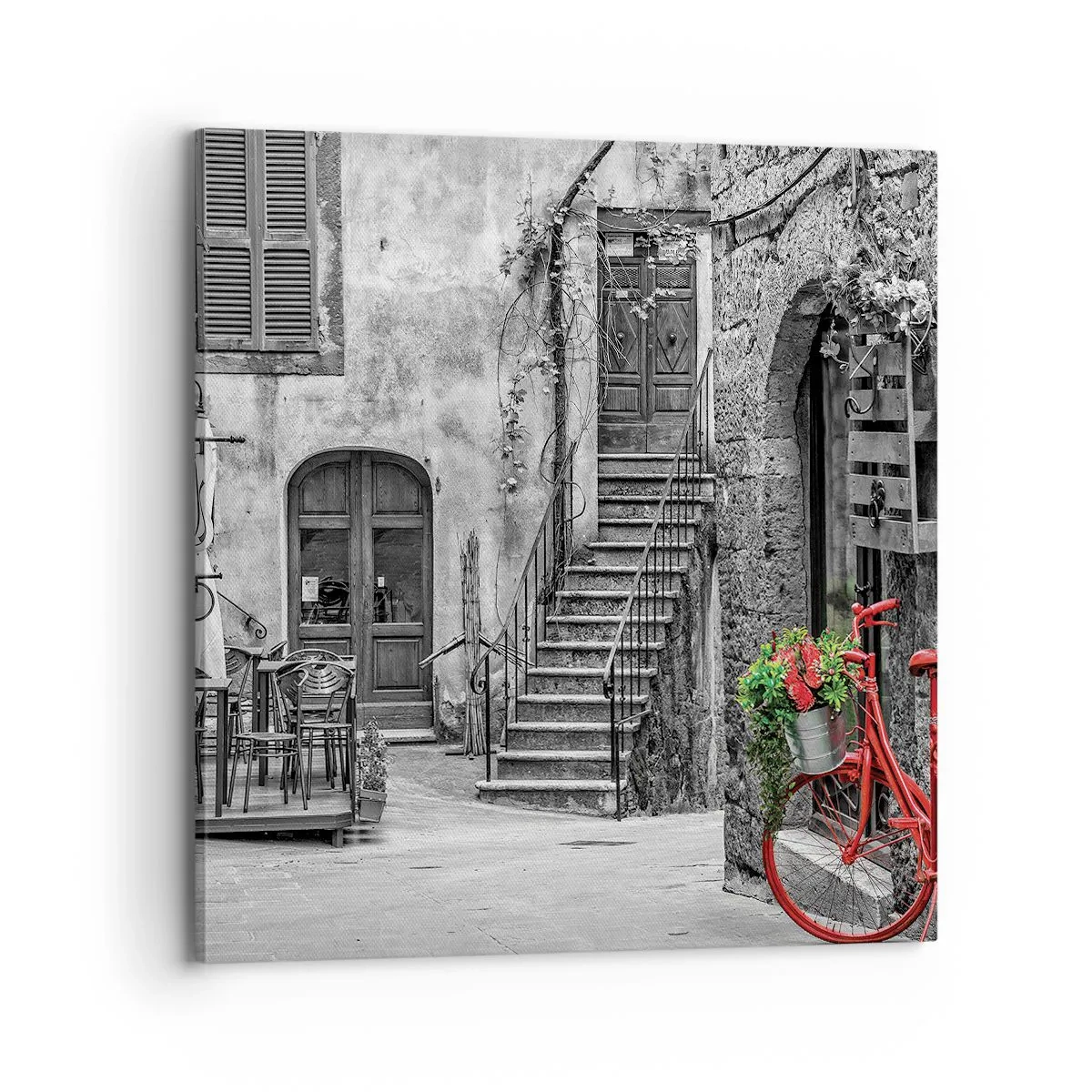 Quadro em tela - Beco da Toscana - 70x70 cm